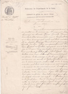 Soisy Sous Enghien 95 PARIS GREFFE DU PALAIS DE JUSTICE A PARIS EXTRAIT DES MINUTES DES ACTES De MARIAGE 1897 - Boda