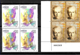 #2589A CHILE 2021 SPAIN-CHILE JOINT ISSUE LITERATURE GABRIELA MISTRAL BLOCx4 YV 2173+   MNH - Cile