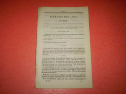 Napoléon Bulletin Des Lois: Traité De Commerce France Suisse: Droits D'entrée, Surtaxes. Installation Dans Les 2 Pays. - Décrets & Lois