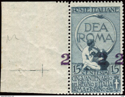 Soprastampato Cent. 2 Su 15 Soprastampa Spostata A Sinistra 2 A Destra - Mint/hinged