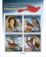 Centrafrica 2023, A. Wilson, Birds, Owl, 4val In BF - Eulenvögel