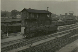 Reproduction "La Vie Du Rail" - Locomotive 141 R Devant La Porte D'aiguillage De Thionville - 12 X 8.5 Cm. - Treni