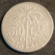 CONGO BELGE - 50 CENTIMES 1925 ( Légende FR ) - KM 22 - 1910-1934: Albert I