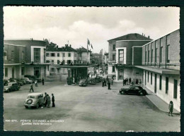 BD101 - PONTE CHIASSO E CHIASSO - CONFINE ITALO SVIZZERO - ANIMATA AUTO CAR 1947 - Chiasso