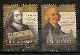 Portugal 2023 - Blaise Pascal + Adam Smith - Postfrisch / MNH / (**) - Ungebraucht