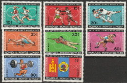 Mongolei 1972 Mi-Nr. 702 - 709 * Haftstellen Olympische Sommerspiele München ( EK103/3 ) - Mongolei