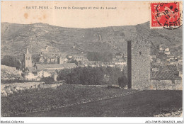 ACDP2-35-0148 - SAINT-PONS - Tour De La Gascagne Et Vue Du Lauzet - Saint-Pons-de-Mauchiens