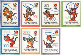 727346 HINGED ECUADOR 1989 24 JUEGOS OLIMPICOS VERANO SEUL 1988 - Equateur