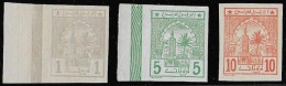 MAROC Poste Chérifienne N°9, 11 Et 12 ** Non Dentelés Papier Glacé  Neufs Sans Charnière MNH - Sellos Locales