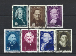 Romania 1958 Personalities Y.T. 1573/1579 (0) - Used Stamps
