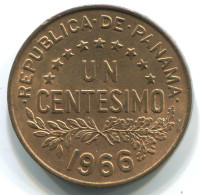 1 CENTESIMO 1966 PANAMA Moneda #WW1176.E.A - Panama