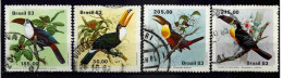 Brasil 2001 Birds  Y.T. 1600/1603 (0) - Used Stamps