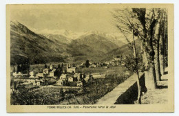 D5013] TORRE PELLICE Torino PANORAMA VERSO LE ALPI Cartolina Viaggiata 1951 - Multi-vues, Vues Panoramiques