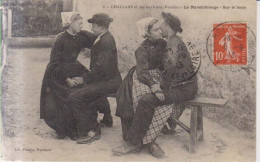 Challans Et Ses Environs Le Maraichinage Sur Le Banc  Carte Postale Animee 1913 - Challans