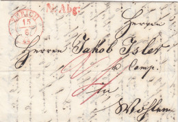 Schweiz Cover 1844 - ...-1845 Prephilately