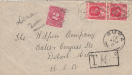 Fiji Islands Cover 1911 + Porto - Fiji (1970-...)