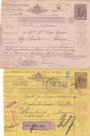 Italy 2 Paketkarten 1894 - Used