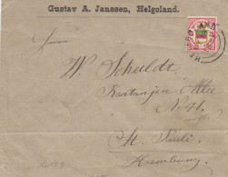 AD Heligoland Brief 1888 - Héligoland