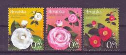 Croatia 2024 Croatian Flora - CAMELLIAS (3) MNH - Croatie