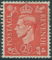 Great Britain 1950 SG506 2½d Pale Red-brown KGVI FU (amd) - Unclassified