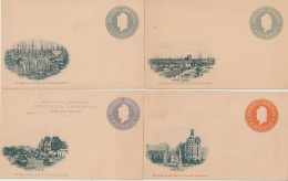 Argentine Lot De 4 Entiers Repiqués Neufs - Entiers Postaux