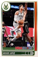 73 Brook Lopez - Milwaukee Bucks - Carte Panini NBA Hoops Base Cards 2021-22 - Otros & Sin Clasificación