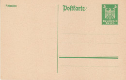 GERMANY WEIMAR REPUBLIC 1924 POSTCARD  MiNr P 156 UNUSED - Postcards