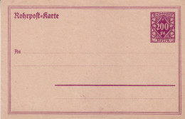 GERMANY WEIMAR REPUBLIC 1921 POSTCARD  MiNr RP 21 UNUSED - Briefkaarten