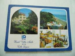 Cartolina Viaggiata "HOTEL VILLA ADELE CELLE LIGURE" Vedutine 1991 - Hotel's & Restaurants