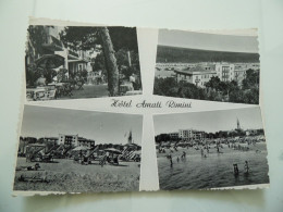 Cartolina Viaggiata "HOTEL AMATI RIMINI" Vedutine 1956 - Hotel's & Restaurants