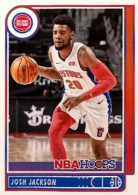 185 Josh Jackson - Detroit Pistons - Carte Panini NBA Hoops Base Cards 2021-22 - Otros & Sin Clasificación