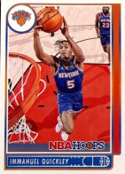 187 Immanuel Quickley - New York Knicks - Carte Panini NBA Hoops Base Cards 2021-22 - Otros & Sin Clasificación