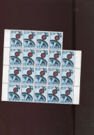 Belgie 1415 1415-V1 1415-V2 CEPT 2x Varieteit In Blok Van 19 Plaatnummer 1 MNH Ocb 16€ - 1961-1990