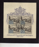 1952 Vaticano - Centenario Del Francobollo Dello Stato Pontificio - Blocs & Hojas