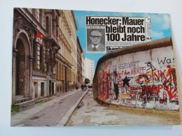 Deutschland - The Wall - Berliner Mauer - Grenze - Border - Sebastiansteasse - Erich Honecker - Muro Di Berlino