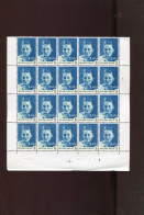 Belgie 1265 1265-V5 1265-V6 Varieteit Z.11  & Z.20 In Blok Van 20 Plaatnummer 3 MNH Ocb 25€ - 1961-1990