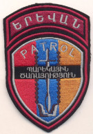 Insigne. Badge. Chevron. Armenia. Yerevan City Patrol Service. - Patches