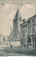 Marcinelle - Le Bas De La Rue De Beaumont Et L'Eglise - Animée - 2 Scans - Charleroi