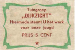 Dutch Matchbox Label, Amsterdam-Duivendrecht, Tuingroep DIJKZICHT - Community Garden, Holland, Netherland - Boites D'allumettes - Etiquettes