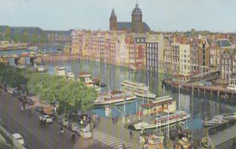 AMSTERDAM, ROUNDTRIP THROUGH THE CANALS AND HARBOURS, BATEAUX, VOITURES  COULEUR  REF 15010 - Other & Unclassified