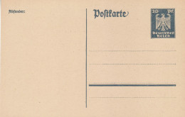 GERMANY WEIMAR REPUBLIC 1924 POSTCARD  MiNr P 157 UNUSED - Tarjetas