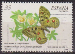 Faune - Insectes - ESPAGNE - Papillon - Parnassius Apollo - N° 3261 - 2000 - Usados