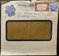 ALGERIA 1941, ADVERTISING COVER, CLOTH FOR CIVIL & MILITARY, USED TO FRANCE, COINS PICTURE,CONSTANTIN & CHATEAUROUX CITY - Covers & Documents