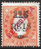 St. Thomas And Prince – 1915 King Carlos Overprinted REPUBLICA 115 Over 300 Réis Mint Stamp - St. Thomas & Prince