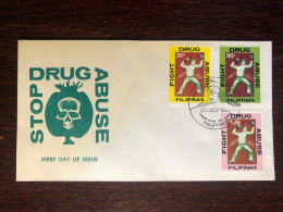 PHILIPPINES FDC COVER 1979 YEAR DRUGS NARCOTICS HEALTH MEDICINE STAMPS - Philippines