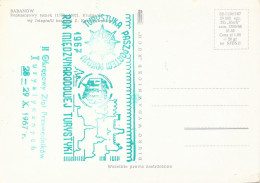 Poland Postmark (A300): 1967 Year Of International Tourism (green) Map Tower - Entiers Postaux