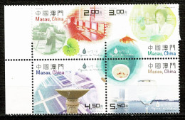 Macau, 2015, Água E Vida, MNH - Unused Stamps