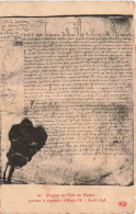 EVÉNEMENTS - L'original De L'Edit De Nantes - Henri IV - Avril 1598 - Carte Postale Ancienne - Other & Unclassified