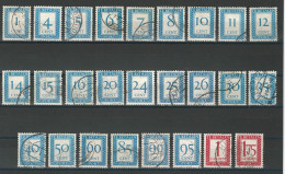 Niederlande NVPH P80, 82-106, Mi P80, 82-106 O - Strafportzegels