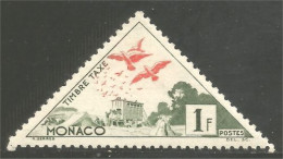 630 Monaco Taxe 1953 Carrier Pigeons Voyageurs Brieftauben Piccioni Tauben MH * Neuf (MON-441) - Pigeons & Columbiformes